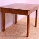 Walnut adjustable dining table, 1930s, Czechoslovakia