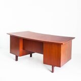 Mid-century desk with drawers and trays. Scandinavian style. France, 60