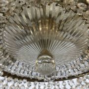 1960s Italian Crystal & Brass Chandelier – 6 Lights