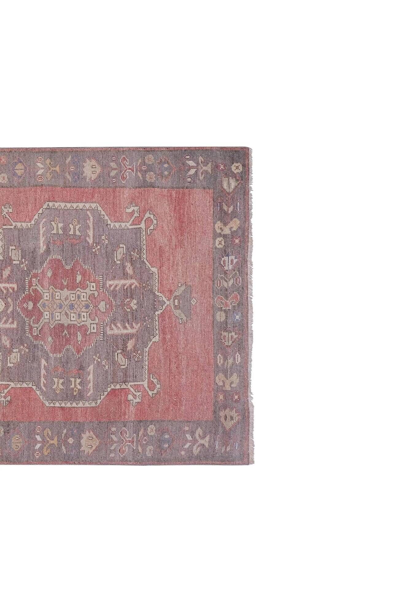 Vintage Turkish handmade rug 146x338 cm