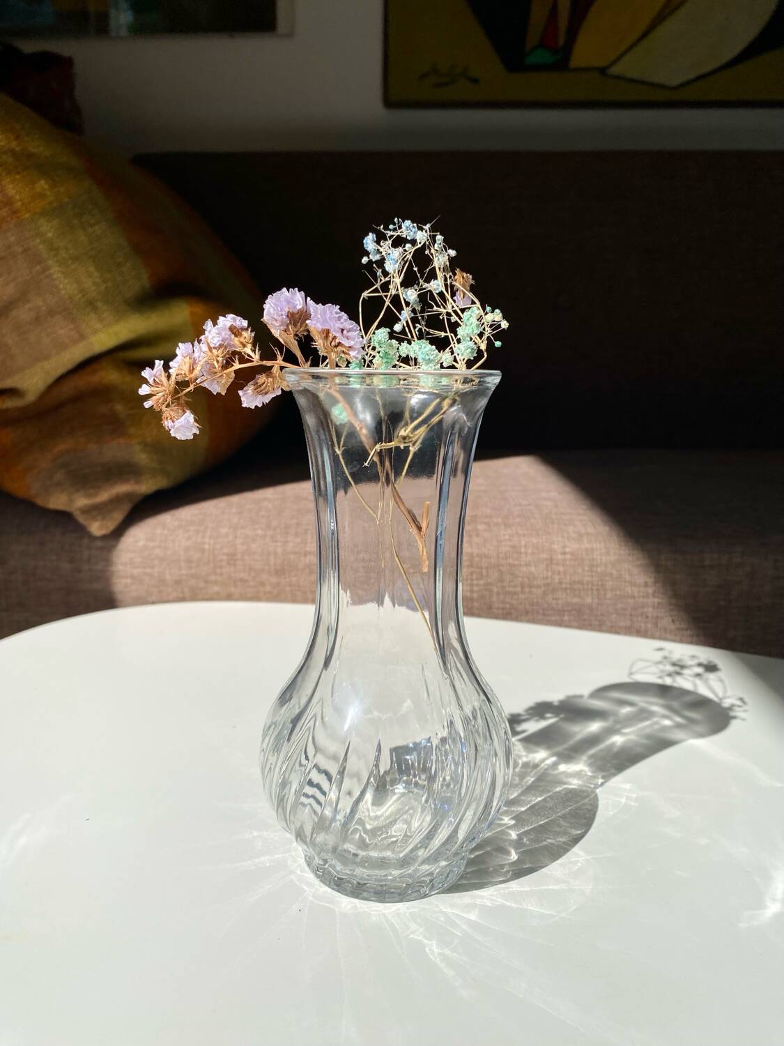 Small transparent vase