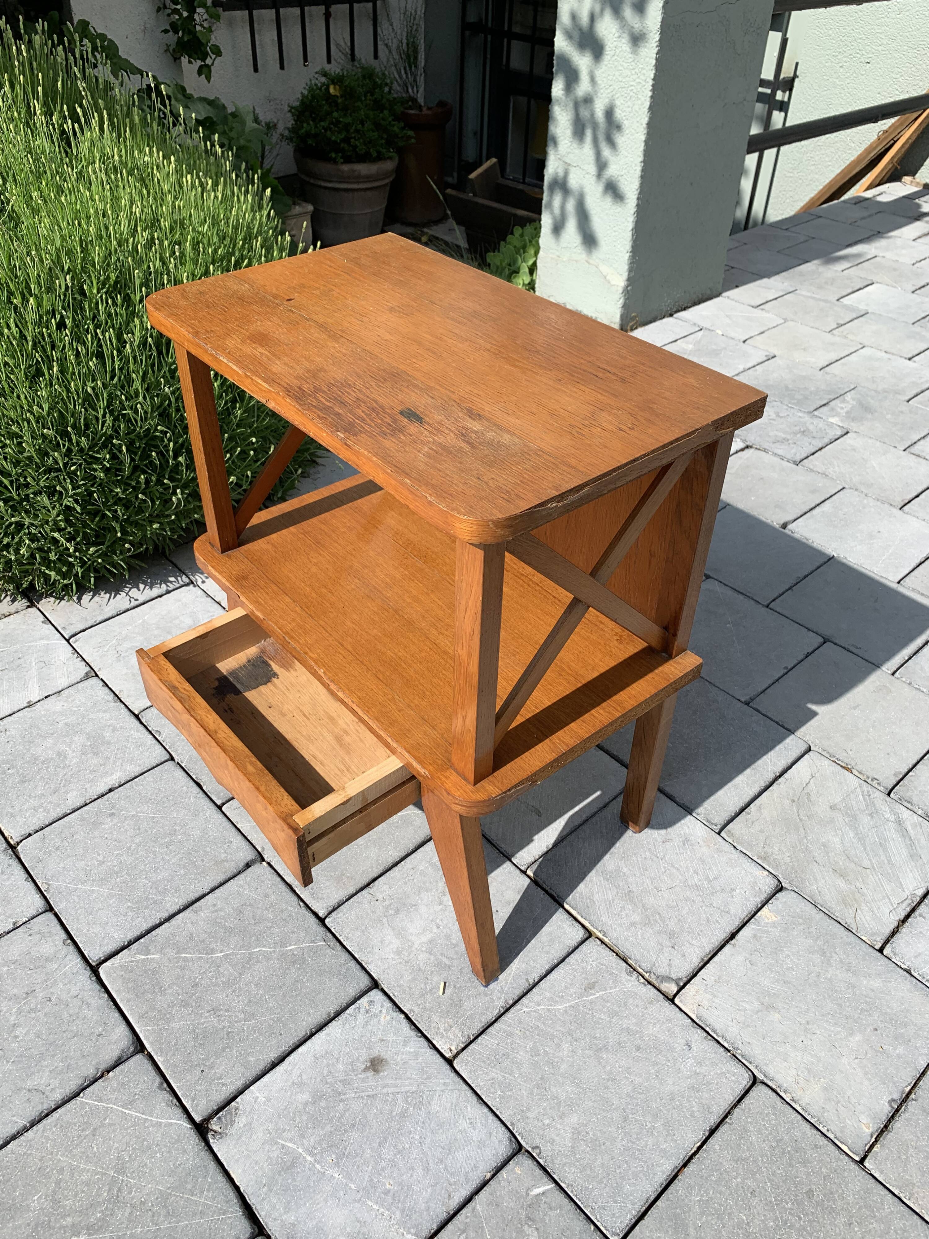 Table de chevet années 50