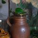 Pitcher traditional pottery Folk art in old enamelled sandstone