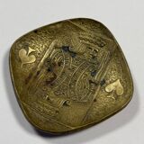 Max Le Verrier: bronze playing card tray from the 20th century