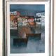 Oil painting on canvas of the sea by Lido Bettarini