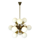 Lustre Spoutnik Mid-Century de Kamenický Šenov, 1970s
