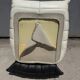 100% authentic Ligne Roset Togo 1-seater + pouf original leather Black & White
