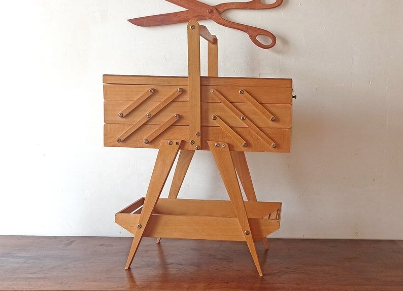 Worker, vintage sewing box
