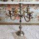 Chandelier 5 branches in silver metal color