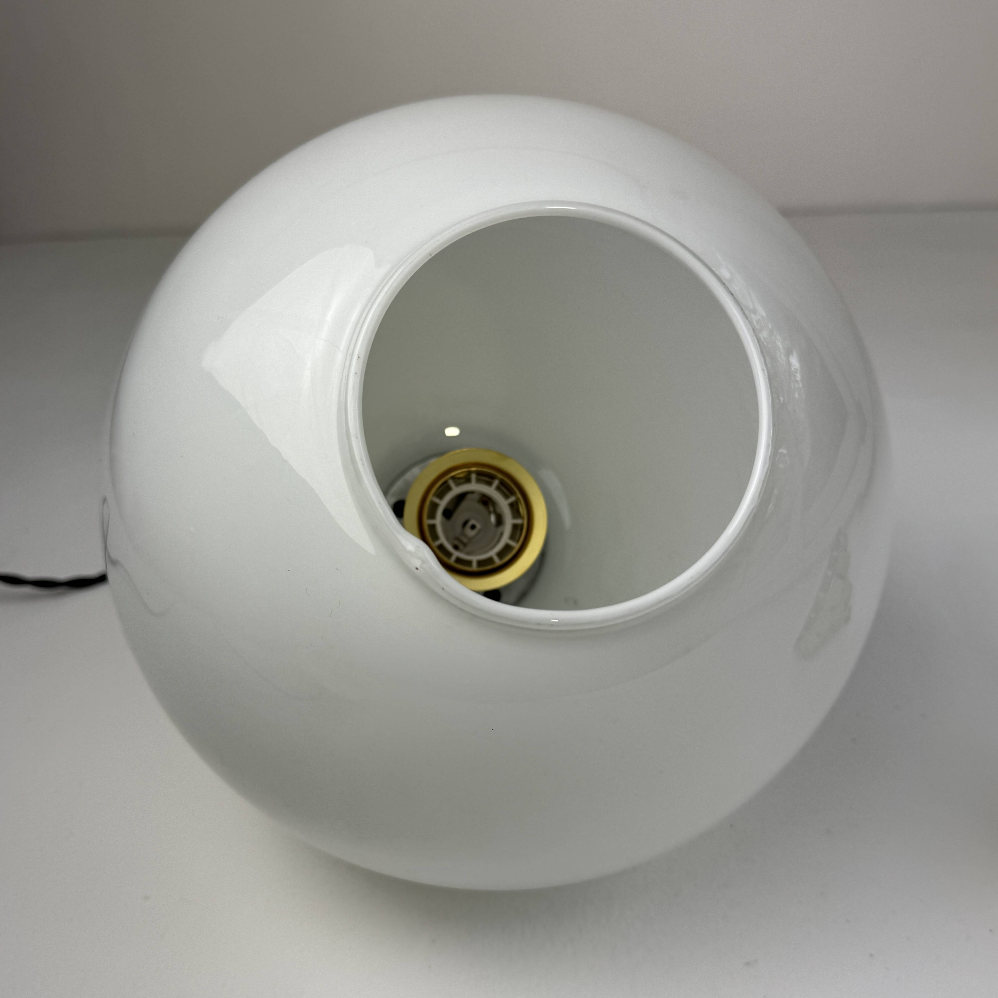 Vintage 23 cm xl opaline pendant light