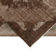 Handmade distressed oriental 1980s 195 cm x 313 cm brown carpet
