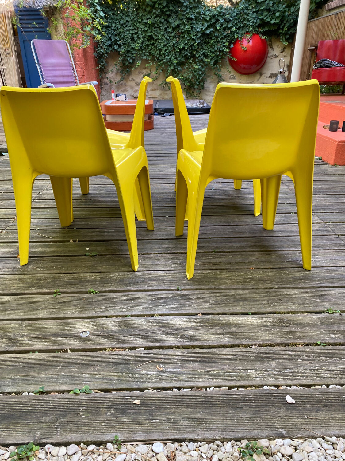 Set of 4 Helmut Bätzner chairs