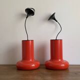 Set of 2 lita pendant lights. 1970. Model 6062.