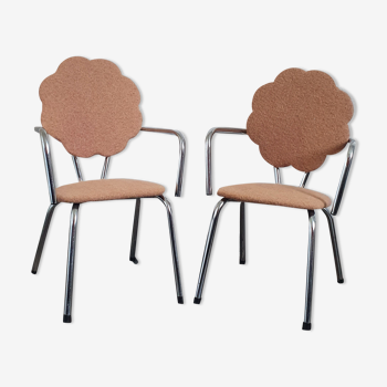 Vintage children's chairs in boiled wool