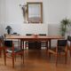 Table scandinave extensible vintage