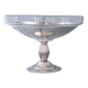 Coupe à fruits art déco en métal et verre, 1930s