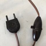 Desk lamp marble 30cm vintage 1950