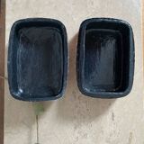 Old lacquered papier-mâché jewelry box