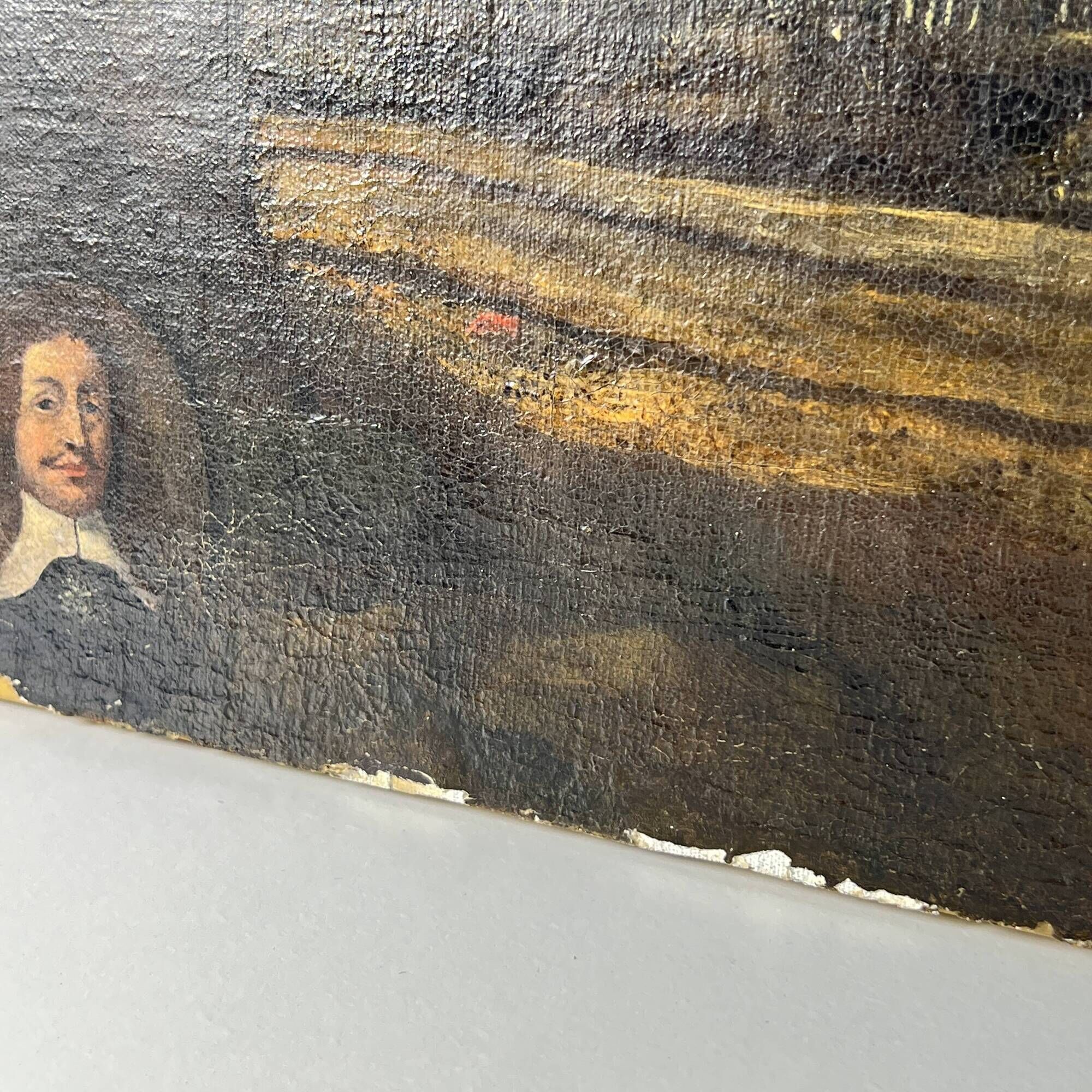 Old Table, oil on canvas, Dutch School of the 17th century Landscape