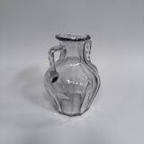 Baccarat crystal vase with handles, 19th century, cut sides