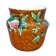 Old salins jar cover kitsch flower vase