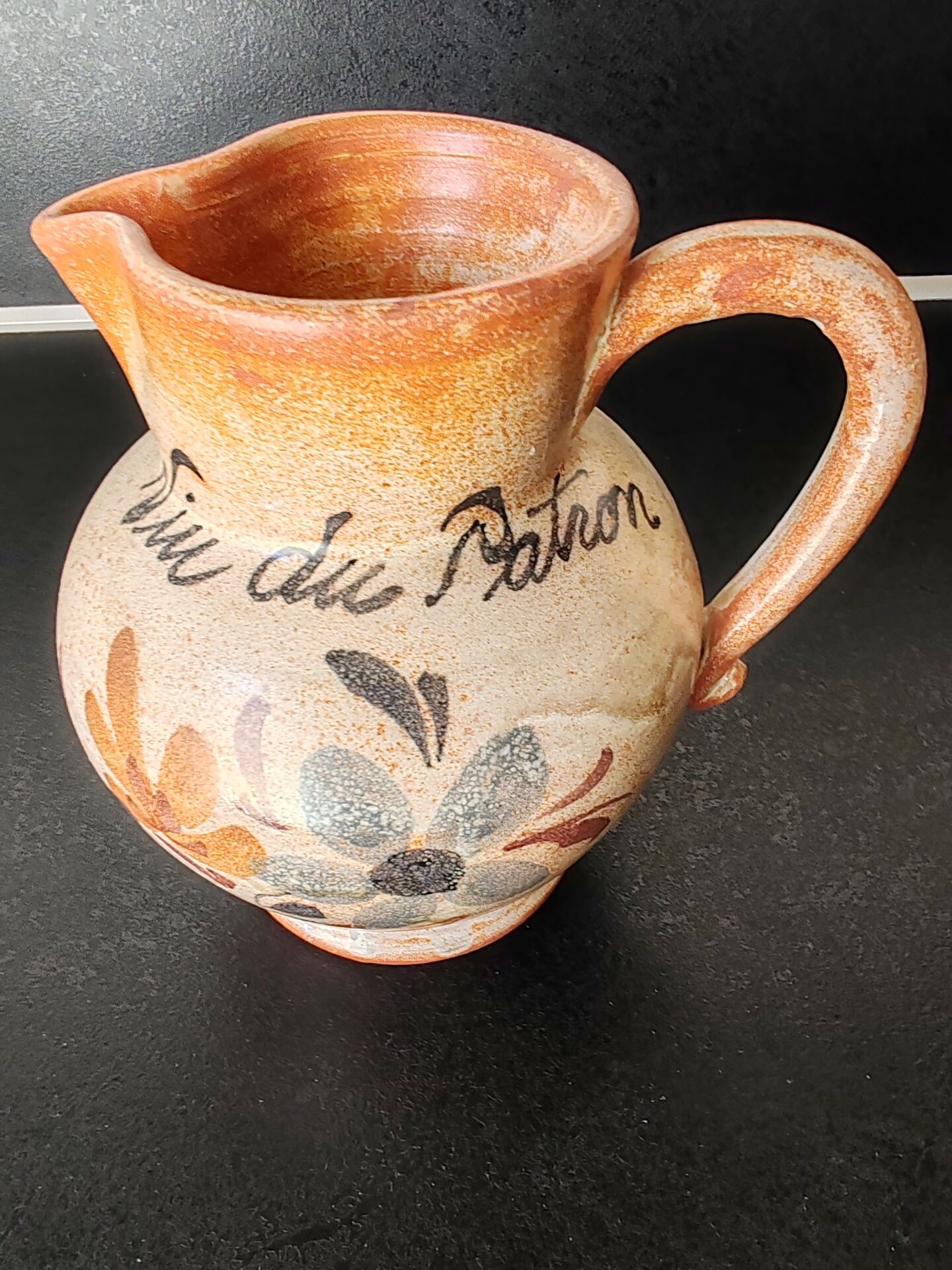 Pichet en grès vin du patron