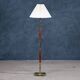 Mid-Century Floor Lamp in Teak & Brass, Denmark, 1960s