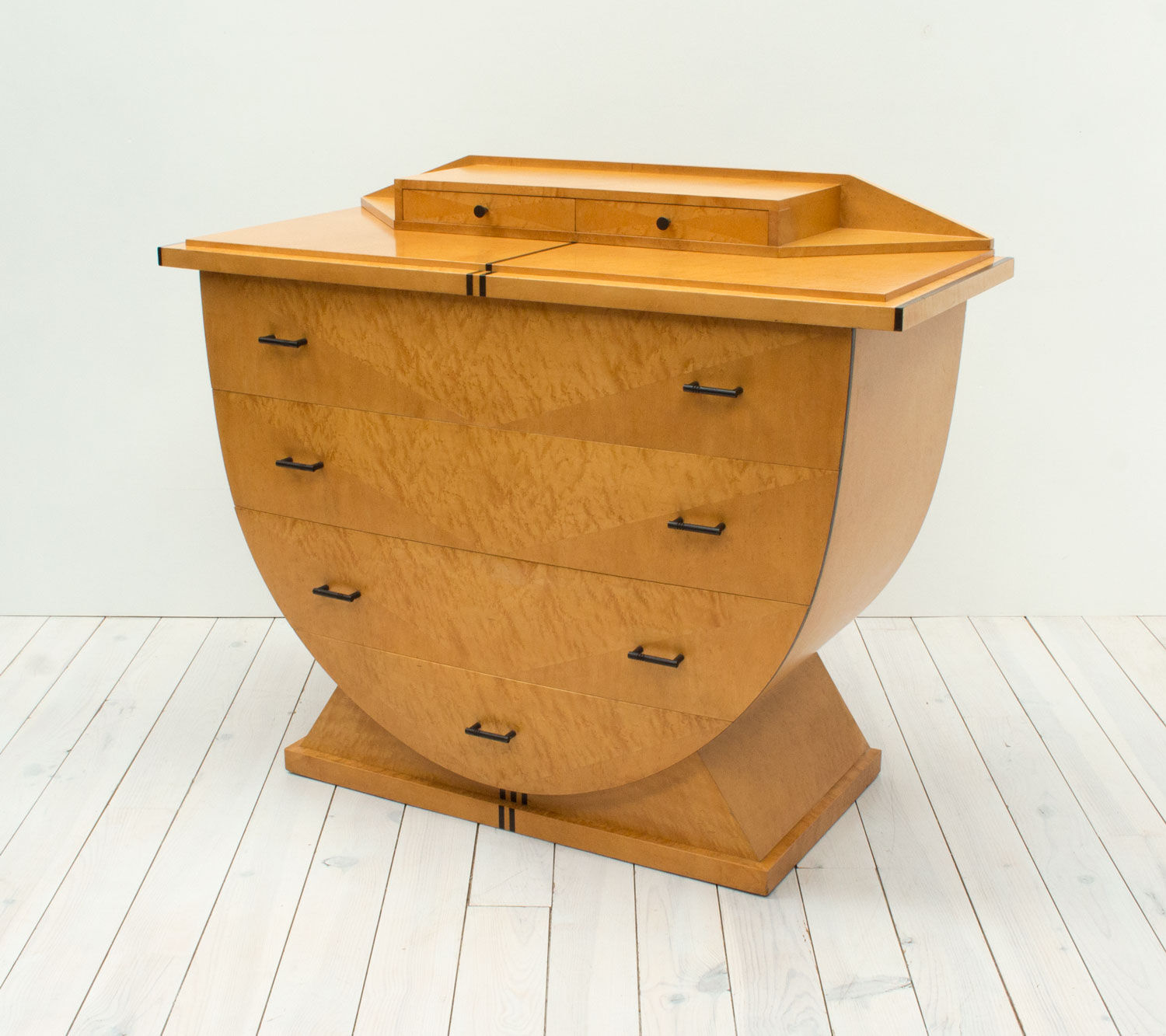 Art Deco Design Maple Chest of Drawers by Roche Bobois, 1980s