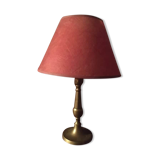 Table lamp at the foot candlestick