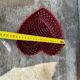 Heart-shaped woven ceramic basket/empty pocket Vallauris 50's