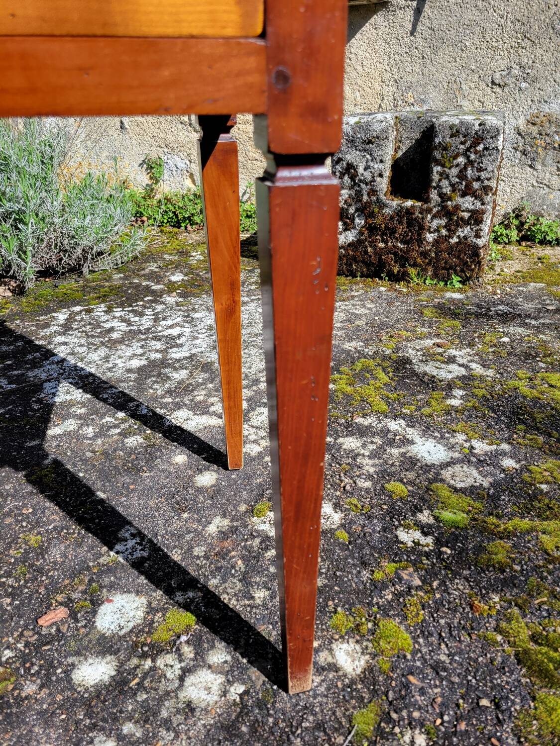 Cherrywood console chest of drawers with 3 drawers