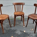 Set of 3 Baumann bistro chairs
