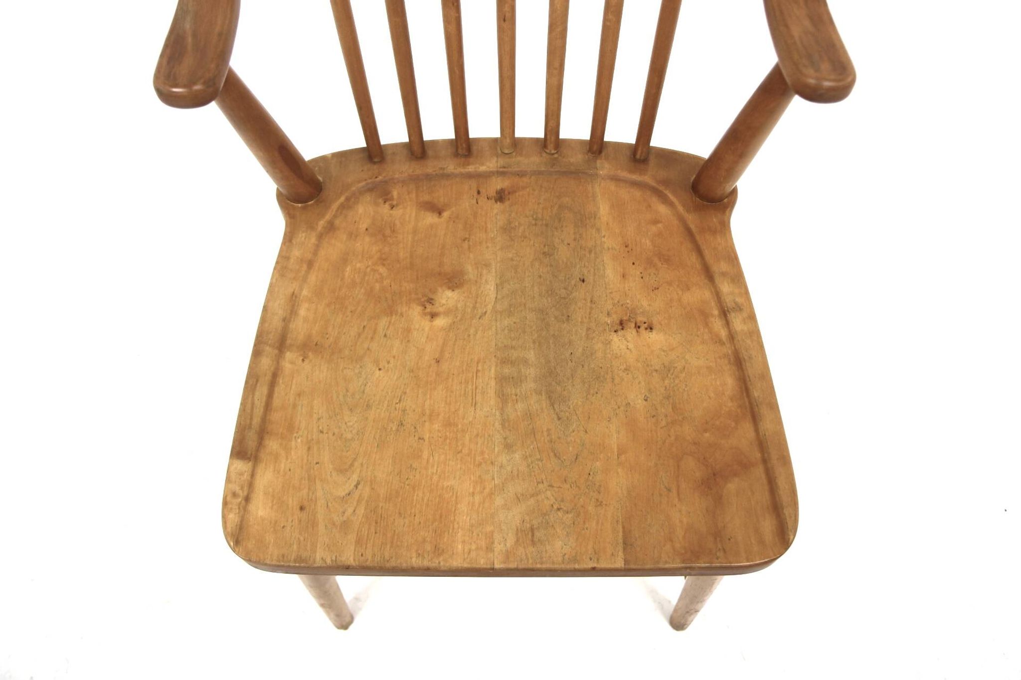 Scandinavian armchair "Pinnstol" in beech, Sweden, 1960