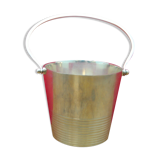 Silver metal ice bucket