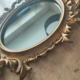 Old mirror gilded resin 29x19 cm