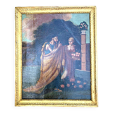 Tableau ancien - Scène de l'Antiquité - cadre bois doré