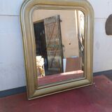 Napoleon III Mirror Wood and Gilded Stucco