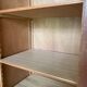 Vintage oak and rattan cabinet