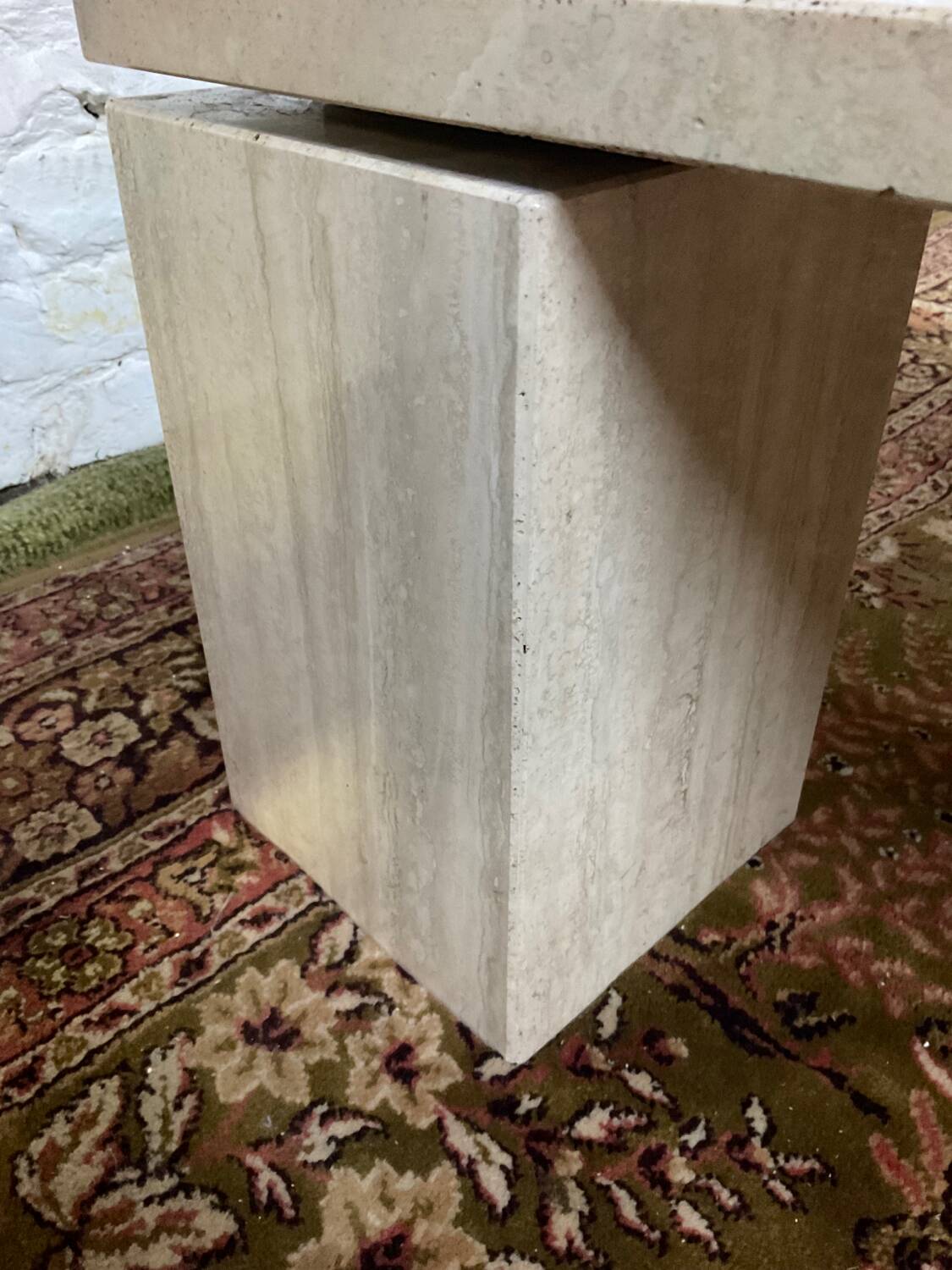 Travertine coffee table from the 70s