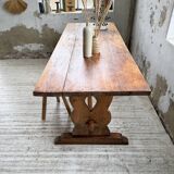 Monastery-style farmhouse table, pine, 210cm