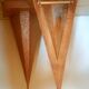 Wooden wall shelves 60s/70s