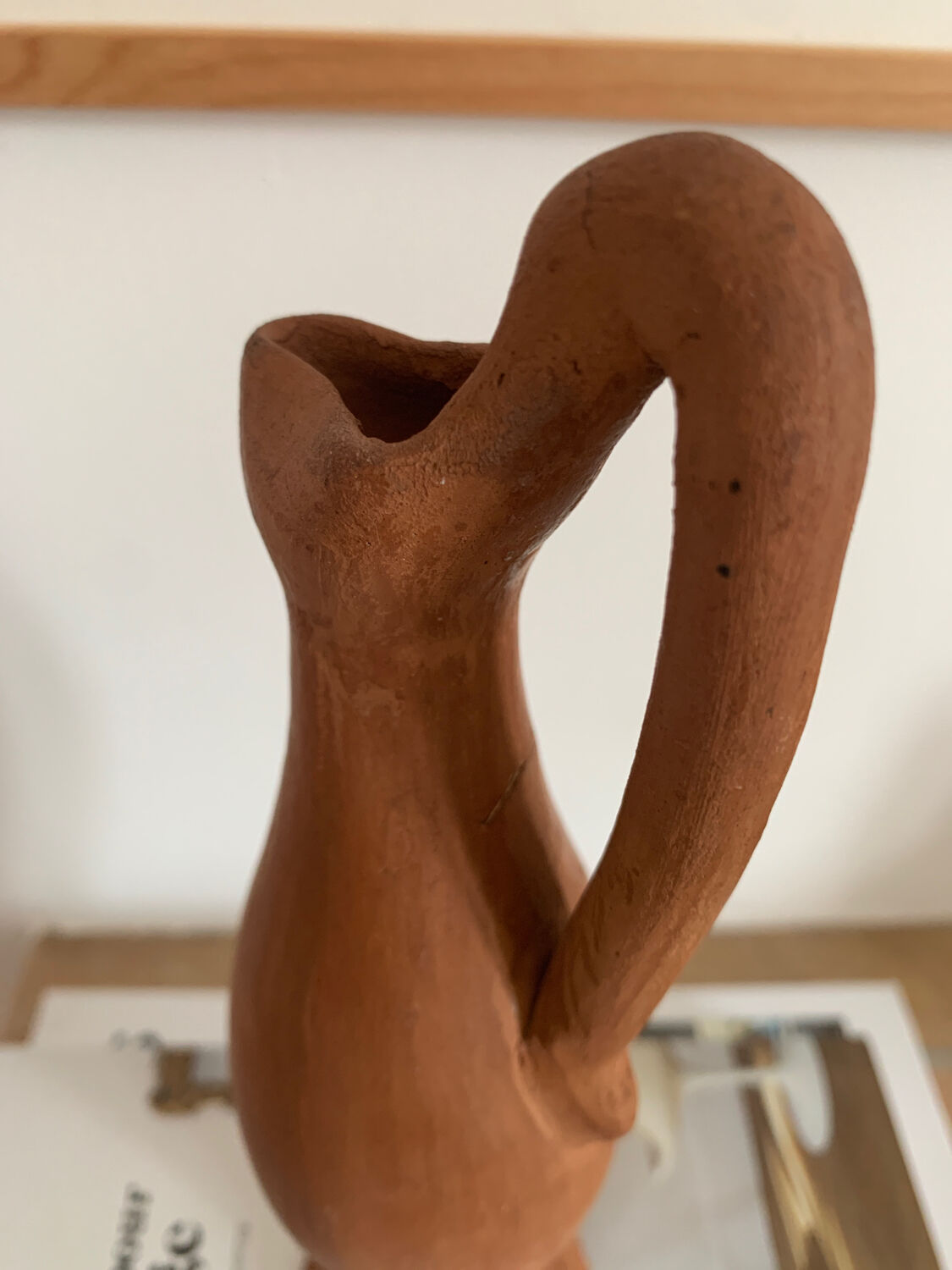 Decorative pot or vase in terracotta clay