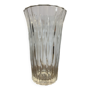 Vase en verre vintage par Jiří Řepásek pour Sklo Union 1960