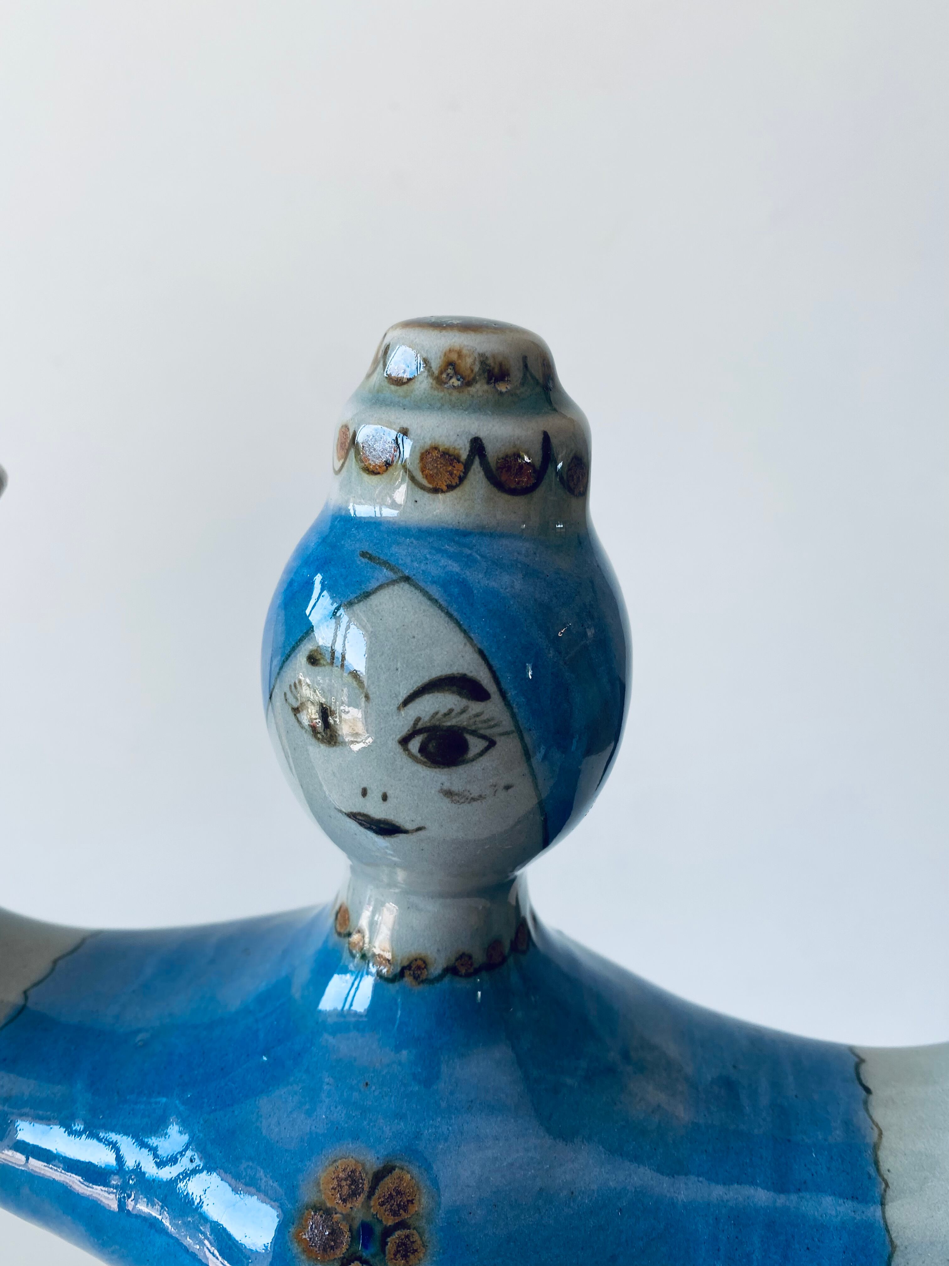 Mexican ceramic candle holder