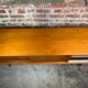 Scandinavian style enfilade in solid teak and pencil feet