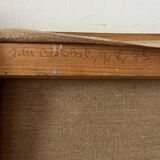 Spanish woman with a red bouquet, signed 1978.