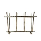 Hollywood regency magazine rack  GM Montagnani, Italy 1970s   bamboo shaped