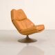 "F510" armchair in cognac leather by Geoffrey Harcourt for Artifort, 1960s