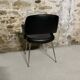 Conference chair in black design with metal legs – contemporary lines