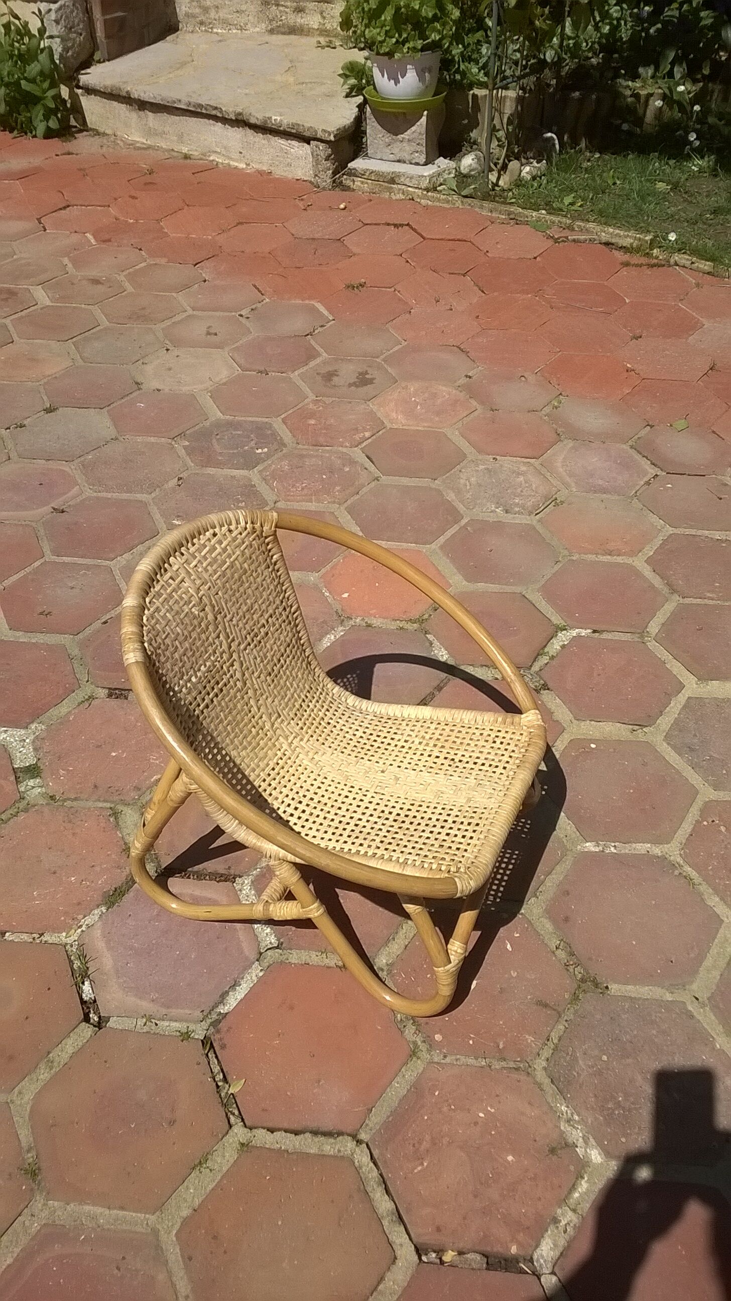 Bamboo Rattan child Chair